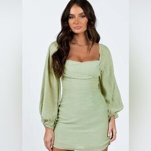 Princess Polly Green Ruched Bodycon Dress